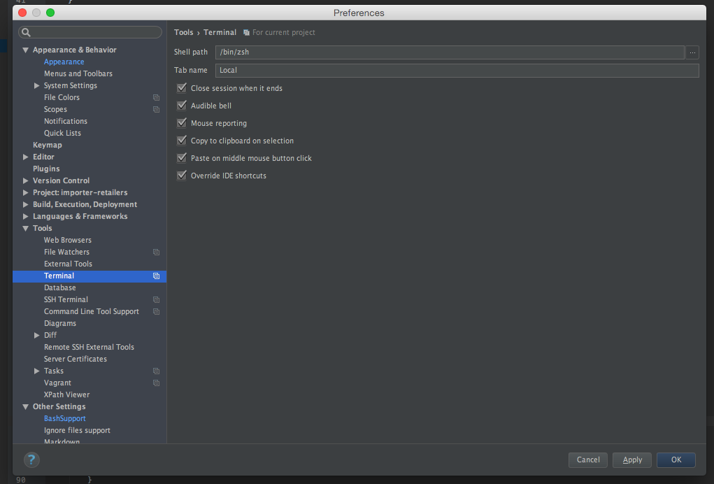 PHPStorm Configuration Settings